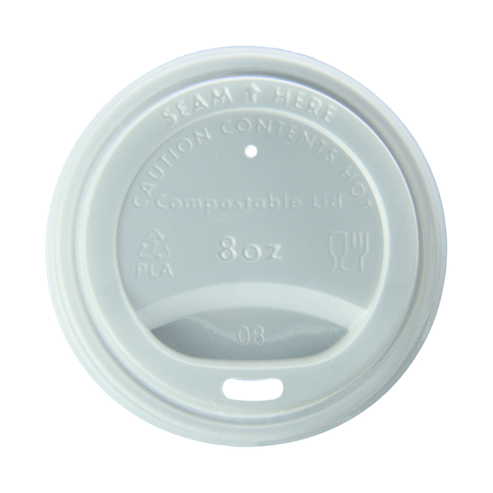 White Flat Lid 
